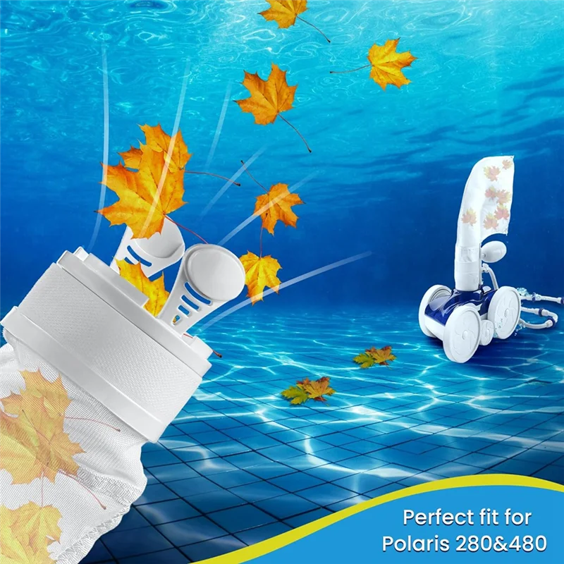 أجزاء منظف حمام السباحة من سانك لخرطوم بولاريس 280 480، 1، 3 إطارات، 2 أكياس فلتر المكنسة الكهربائية، 6 أجهزة تنظيف ذيل الخرطوم متينة