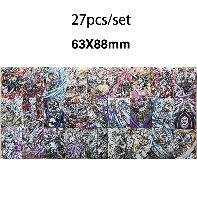 

27pcs/set Comic BLEACH Kurosaki Ichigo Gotei 13 DIY self-made Rough Flash Card Anime Game Collection Card Gift Toy 63*88mm