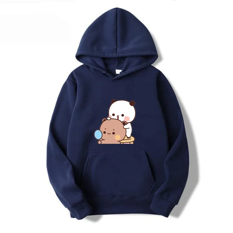 Unisex Cute Bear Print Hoodies Casual Teen Kawaii Hoody Sweatshirt Winter&Spring Long Sleeve Hip Hop Warm Hoodies