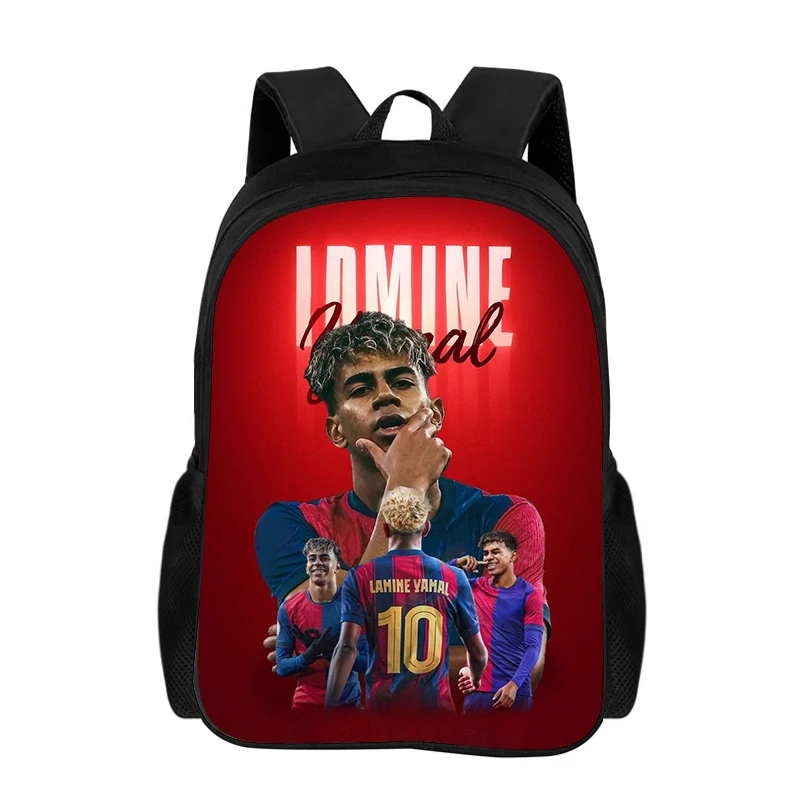 Backpack L-Lamin Yamal for Child Light Weight Child Knapsack Rucksack Best Gift Football Star School Large Capacity Backpack