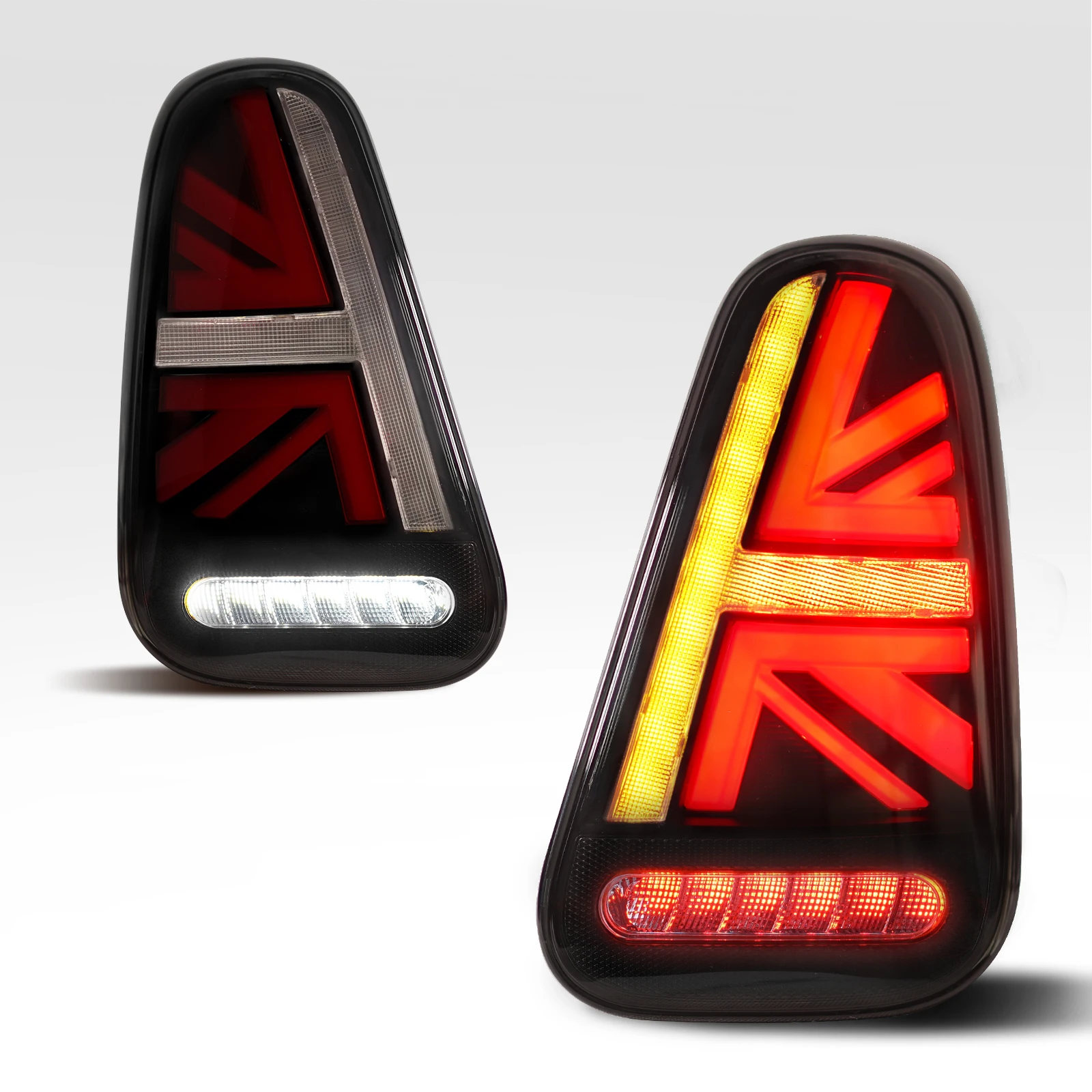 Archaic Union Jack LED Rück leuchte Sequentielle Blinker Rücklichter 2000-2006 für Gen 1 Mini Cooper R50 R52 R53