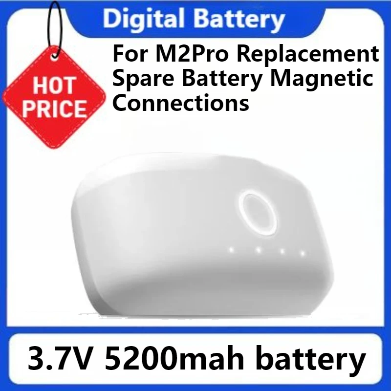 For BOBOVR B2 Battery Pack 5200mAh Capacity for M2Pro Replacement Spare Battery Magnetic Connections