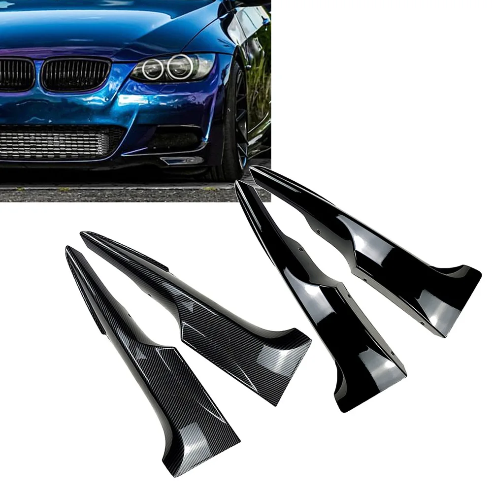 Car Front Bumper Lip Corner Splitters Trim For BMW 3 Series E92 E93 M-Tech 325i 328i 330i 2006 2007 2008 2009