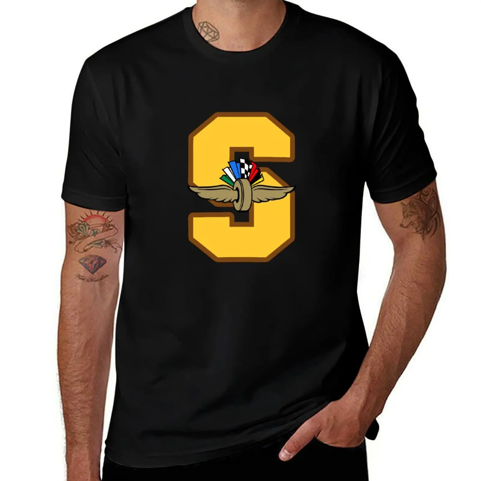 Bold Speedway S (blank) T-Shirt anime t shirts oversize T-Shirt