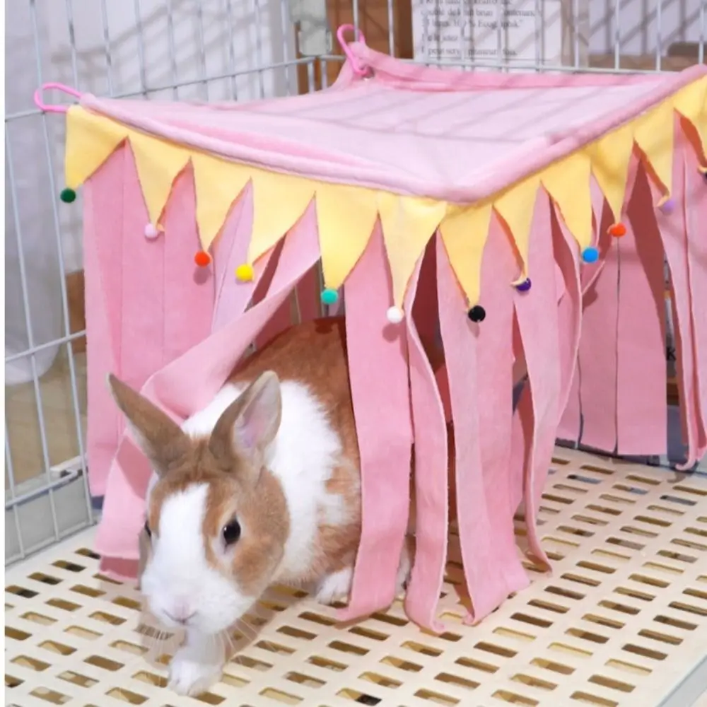 

Tassel Strip Guinea Pig Pet Tent Curtain Soft Small Animals Hide House Comfortable Hideout Hamster Hide Corner Nest Rabbit