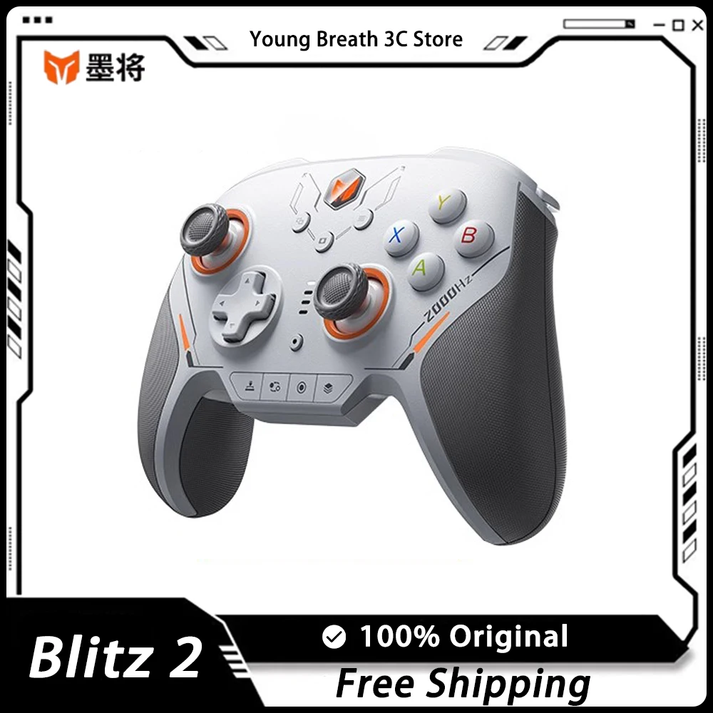 

BIGBIGWON Blitz 2 TMR Nearlink Gamepads Wireless Bluetooth Somatosensory Controllers Customized 2000HZ For NS PC Steam Game Gift