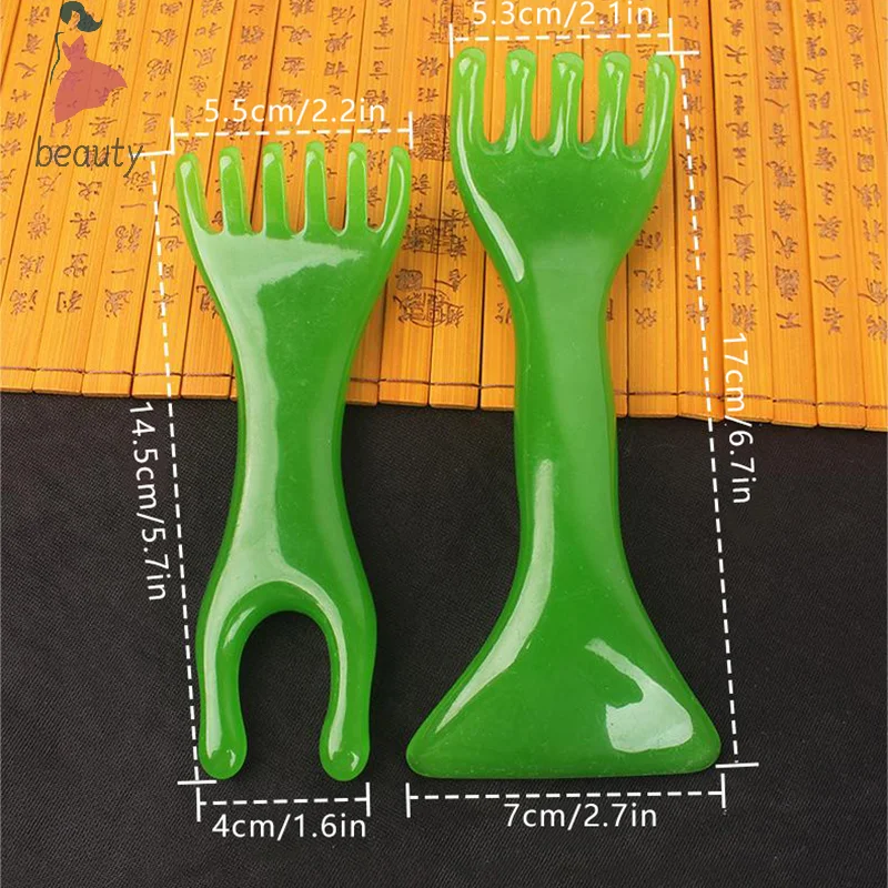 Resin Nose Massager Head Cervical Spine Massage Hair Comb Gua Sha Board Promote Blood Circulation Nose Lifting Tool