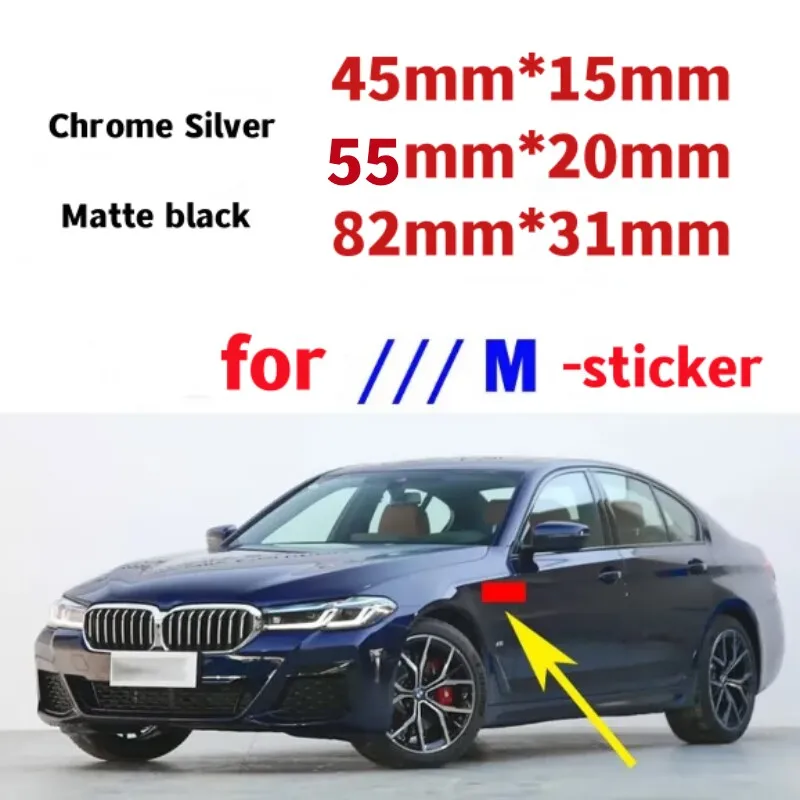M Sport Logo Fender Emblem Badge Rear Trunk Badge For 1 3 5 7 Series X1 X3 X5 X6 M Sports Sticker Car Accessories Styling