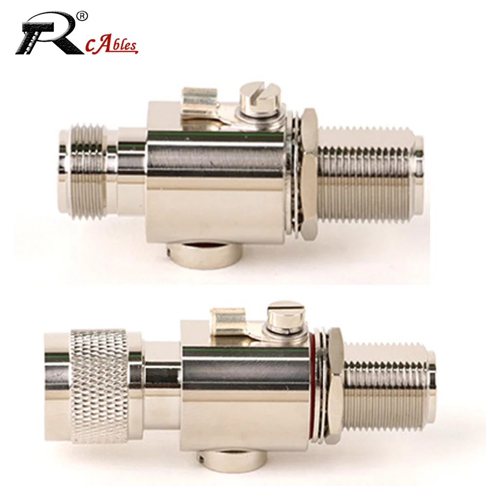 RF Coaxial Connector for HAM CB Radio WLAN N-Type 6GHZ Lightning Arrester N-JK Coaxial Anti-Lightning Antenna Communication