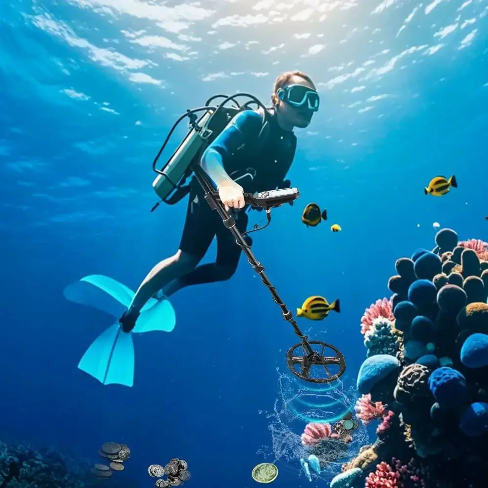 المهنية S31 القرص للكشف عن المعادن 5 متر عمق مقاوم للماء بالكامل الذهب التنقيب معرف دقيق الشاطئ هنتر VLF-IB