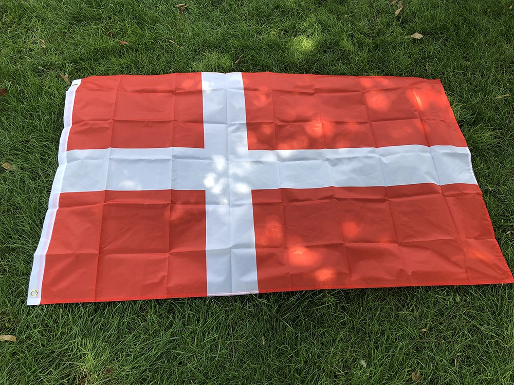 SKY FLAG  Denmark Flag90*150cm High Quality Polyester hanging banner 5*3 FT  DNK DK Danmark Denmark flag