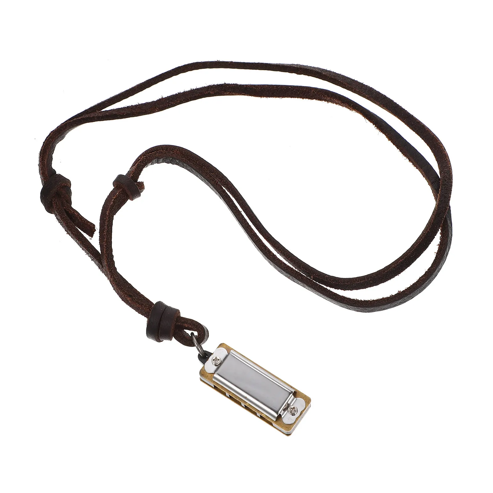 Harmonica Necklace Pendant Exquisitely Tuned Miniature Functional Musical Instrument Jewelry Comfortable Lightweight for Early