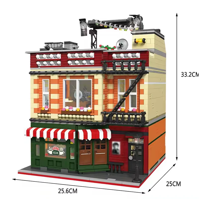 Disponibile Creative Expert Moc Street View Central Perk Old Friended Bricks Modello di casa modulare Building Blocks set 89106 4294 pezzi
