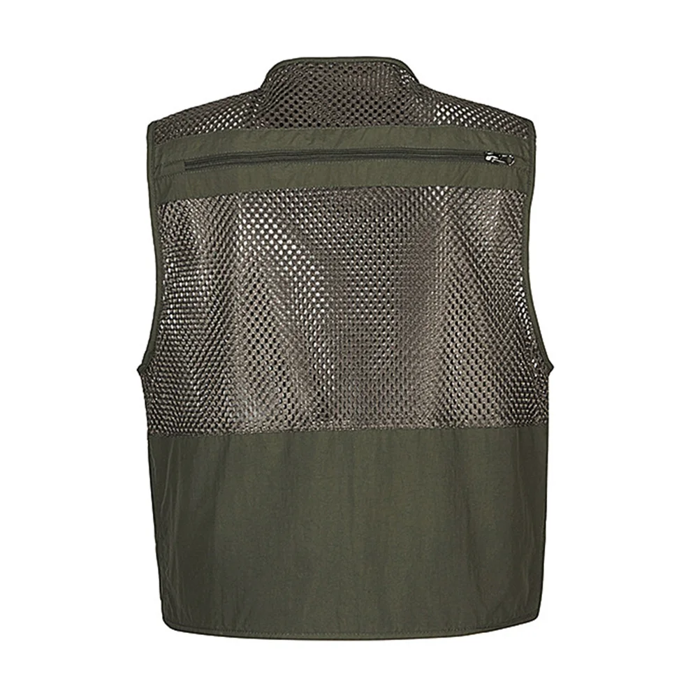 

Multi-pocket Vest Waistcoats for Men Outdoor Climbing Multiple Pockets Green Man