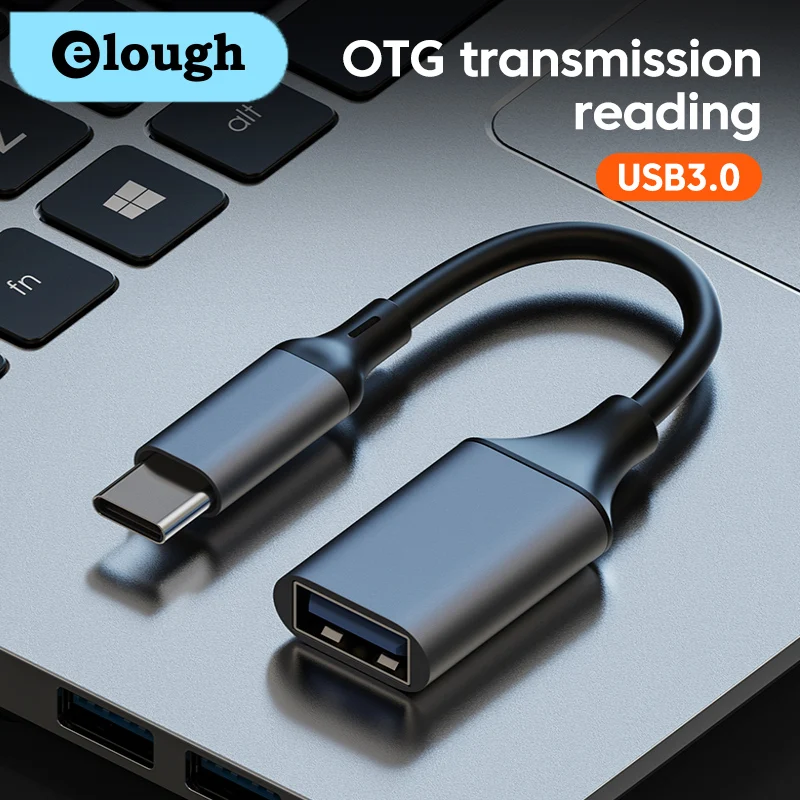 Elough typ c do USB3.0 adapter OTG kabel do transmisji danych odczyt szybkiego ładowania kabel konwertera rozszerzenia dla Laptop telefon PC