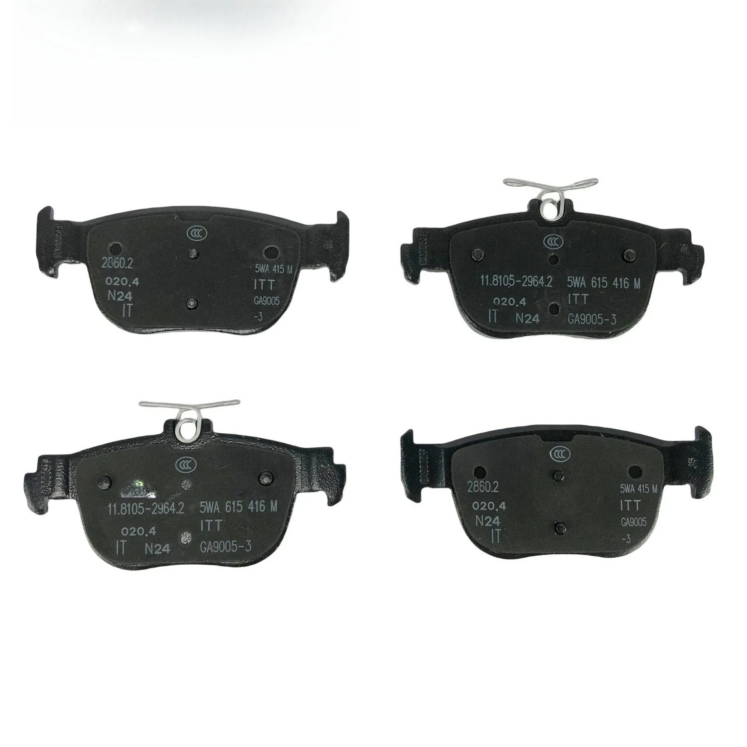 5WA698451G High Performance Rear Brake Pads Wear Resistant Vehicle Braking System Replacement Spare Parts