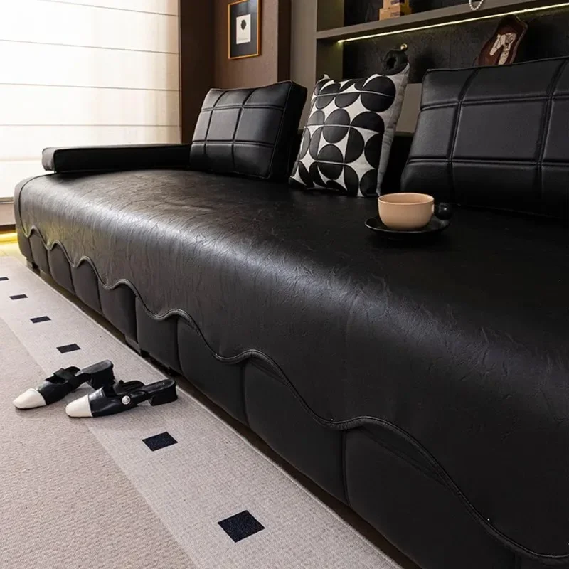 Leather Alien Couch Pad Pet Friendly Anti Slip Sofa Cushion for Urine Isolation Light Luxury Living Room Decoration Sofa Cover