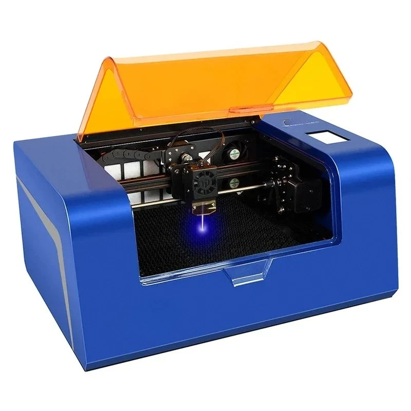 TS3 Desktop Acrylic MDF 0-8mm 80w Enclosed   3d  Engraving and Cutting Machine Mini CNC Diy Engraver  Equipment