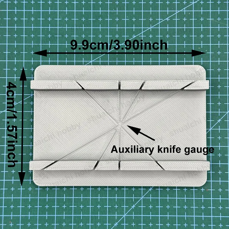 30/45/60/90 Gradi Multi-angolo Aiuto di Taglio 9.9x4cm Frese di Fissaggio Modello Stampato 3D Strumenti Artigianali per Diorama FAI DA TE Fare Parti