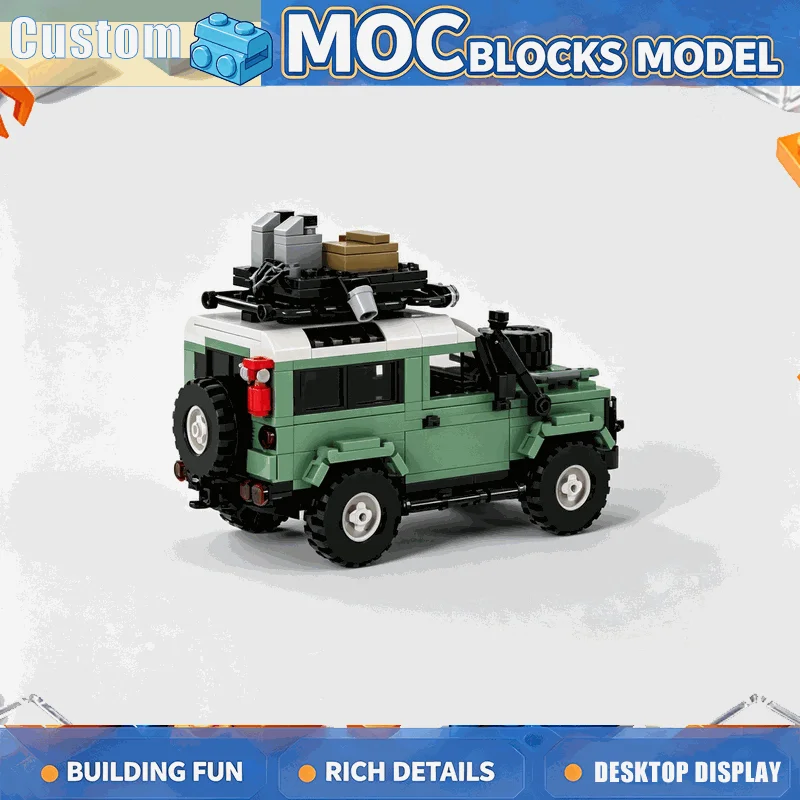 591PCS Classic Off Road Utility Vehicle Building Blocks Adventure Car Model DIY Assembly Toy Camping Journey Collection Gift Set