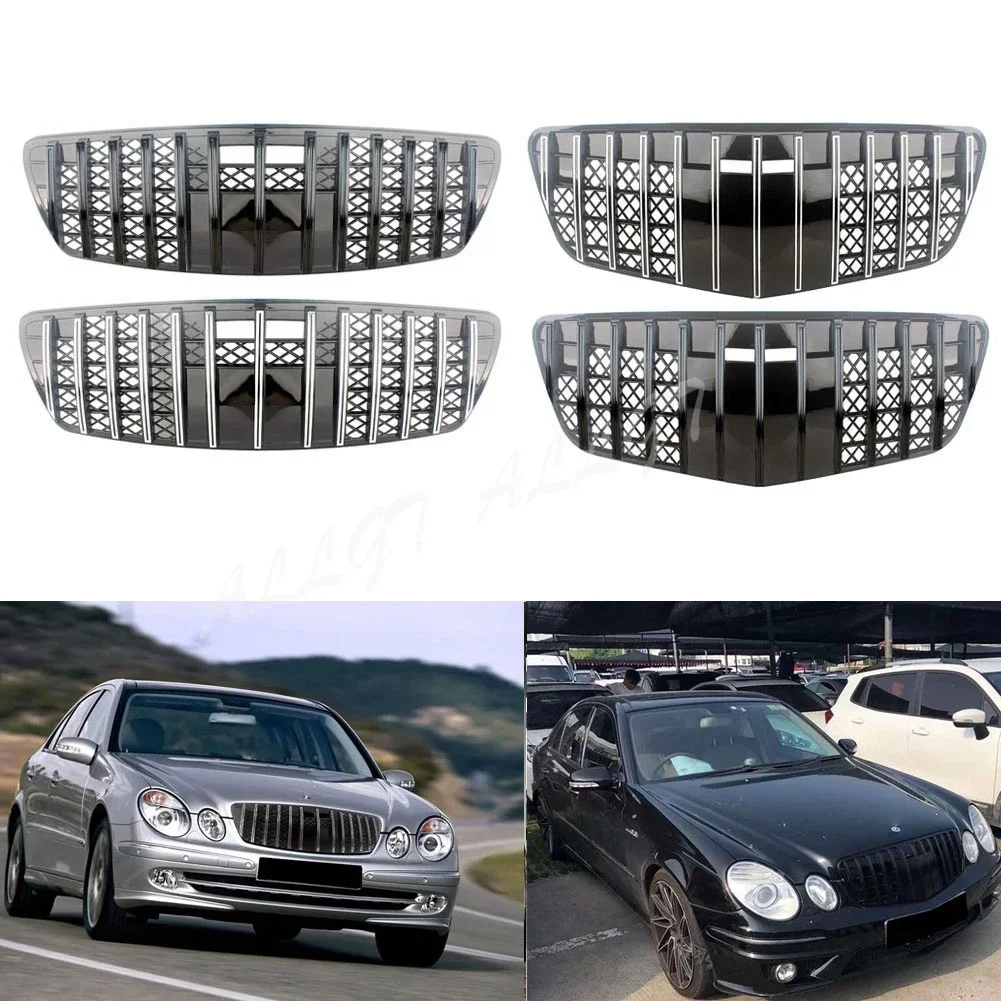 

Front Grill GTR Style Grille Bumper For Mercedes-Benz E-Class W211 E200 E240 E320 2003 2004 2005 2006 2007 2008 2009