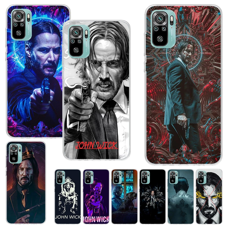 Мягкий чехол John Wick 4 с принтом из фильма для Xiaomi Redmi Note 12S 11S 12 11T 10S, чехол для телефона 9S 8T 11 10 9 8 11E Pro Plus 7, чехол