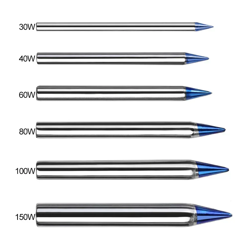 

1pc Soldering Iron Tips Blue Pointed Welding Tips 30/40/60/80/100/150W External Heat Soldering Iron Lead-Free Station Solder