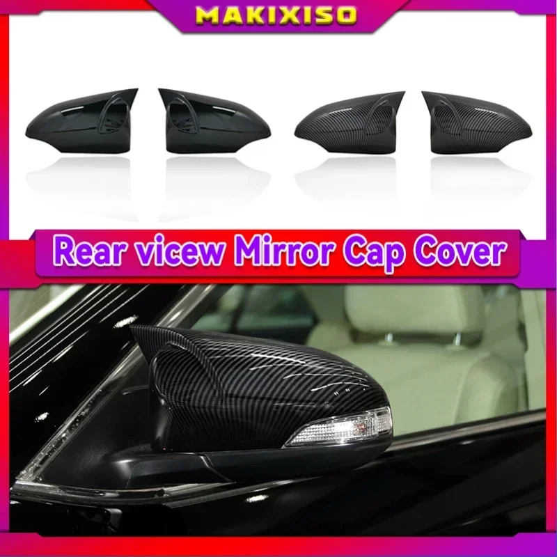 For Toyota Camry 2011-2017 Accessories 2PCS Carbon Fiber ABS Plastic Rearview Mirror Decorative Cover