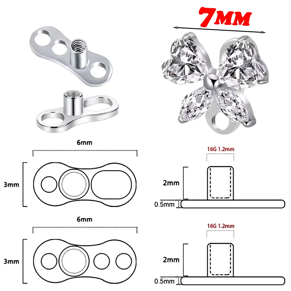 ASTM F136 Titanlegierung, hochwertige Mode-Zirkonia-Bogen-Halskette, Ankerpunkt-Implantat, versteckter Mikro-Piercing-Schmuck – Detail 2