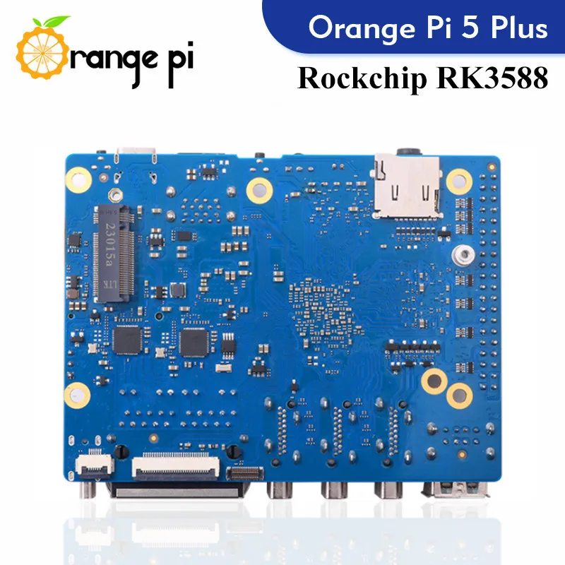 Laranja Pi 5 Mais Computador de Placa Única, RK3588, Módulo PCIE, WiFi-BT Externo, SSD 8K, Desenvolvimento Demo, 16G RAM