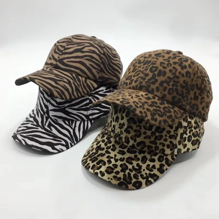 Outdoor Sun Hat Plain Baseball Visor Cap Unisex Hat Leopard Print Baseball Caps Hip Hop Sport Hats Accessories Baseball Cap