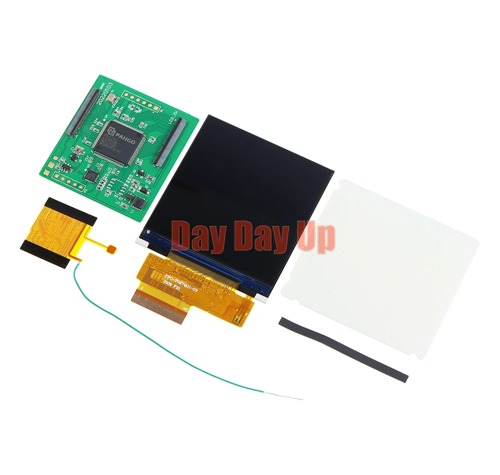 مجموعة واحدة لـ نينتندو GBP 2.6 بوصة لـ GBP تسليط الضوء على شاشة LCD استبدال شاشة LCD عالية الضوء سطوع قابل للتعديل