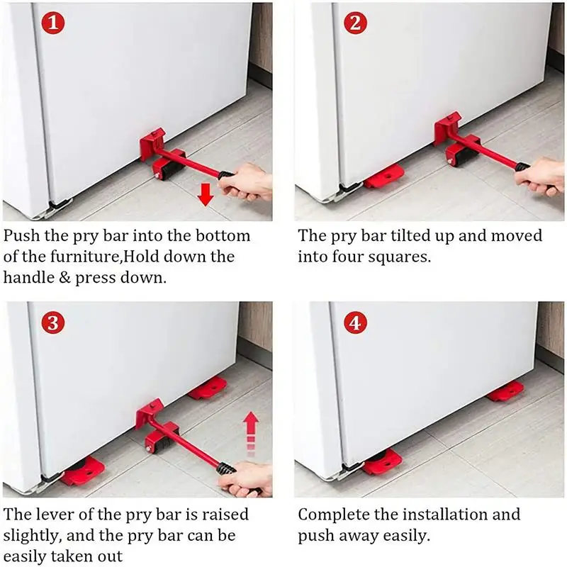 ใหม่ Heavy Duty เฟอร์นิเจอร์ยกเครื่องมือ Mover Transport Lifter Sliders Roller อุปกรณ์เคลื่อนย้ายยกค่าเฉลี่ยเฟอร์นิเจอร์ Helper