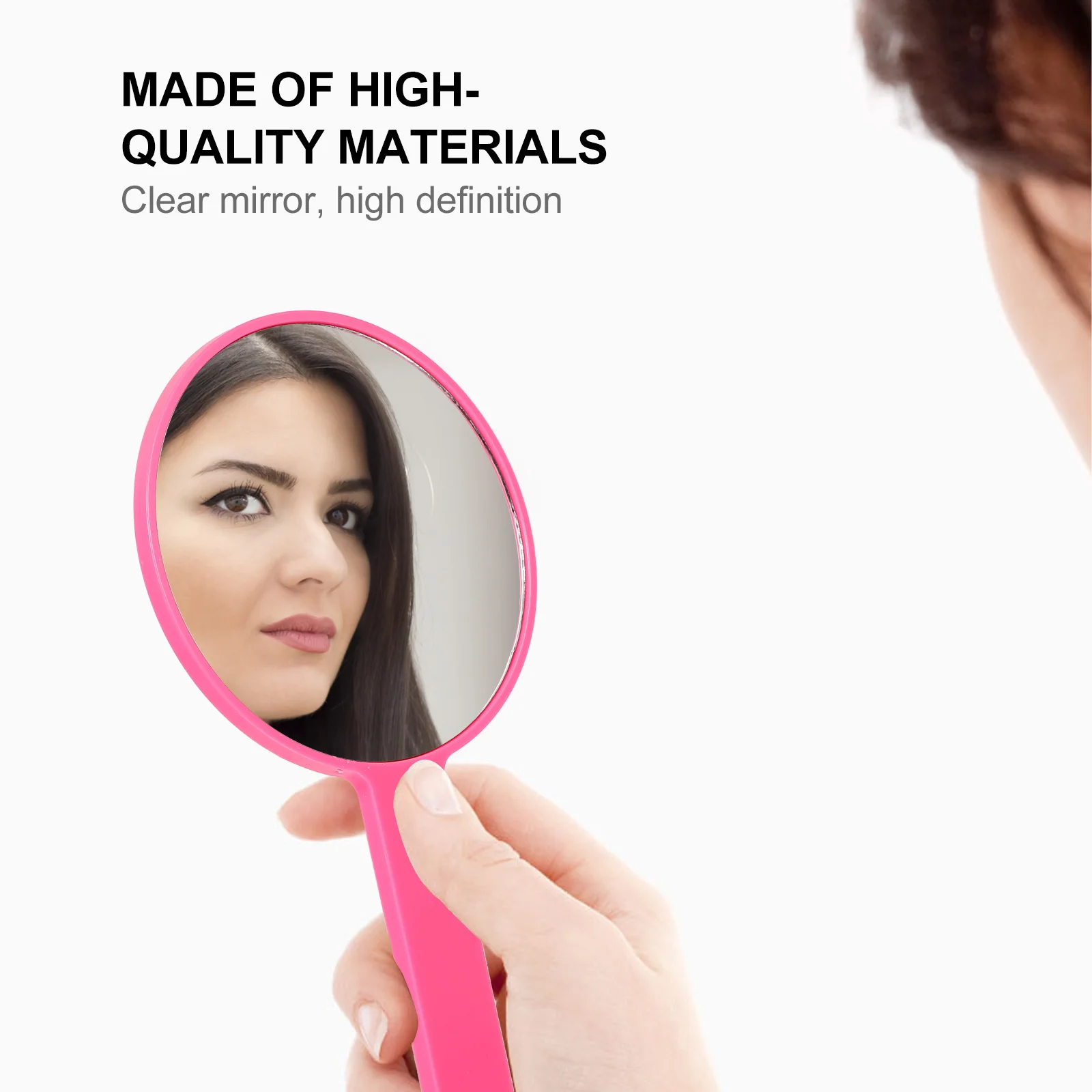 8 Stück tragbarer Reise-Make-up-Spiegel, Handspiegel, hochauflösende, klare Oberfläche, Geschenk für Mädchen und Frauen