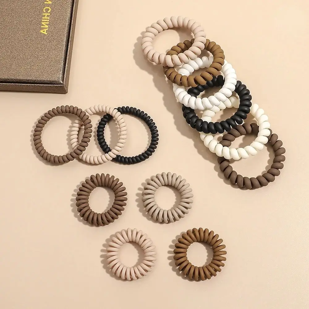 

1pcs Cute and Colorful Spiral Hair Ties Resin Jelly Coil Hair Rings for Women and Girls Ponytail Holders Hair Accessories