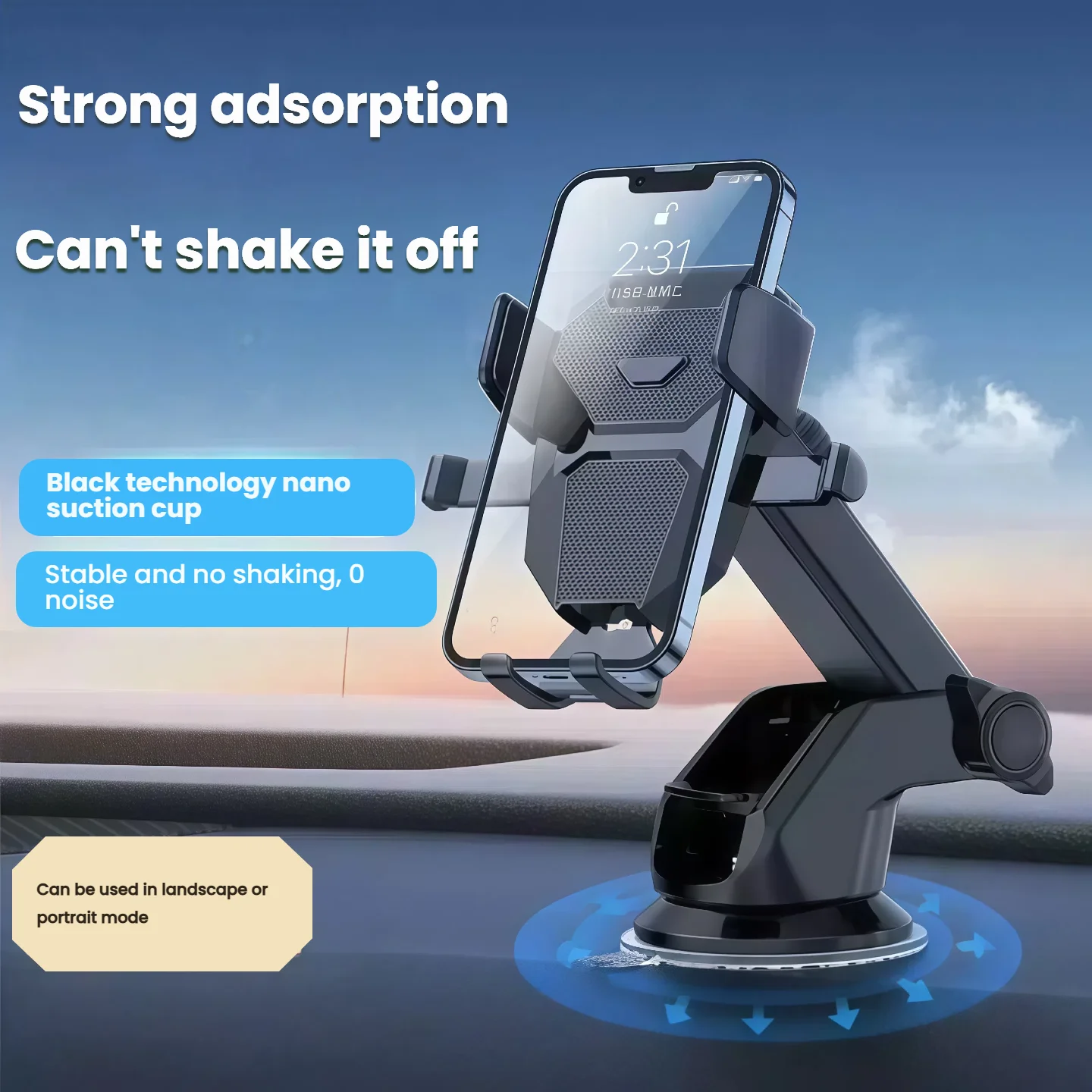 

Складная регулируемая присоска, автомобильный держатель для телефона, подставка для мобильных телефонов с GPS, горизонтальная вертикальная поддержка экрана