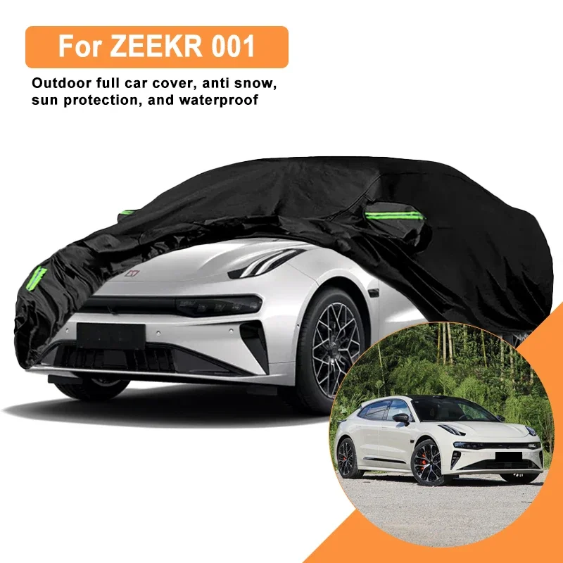 

Full Car Cover for ZEEKR 001 Outdoor Windproof Waterproof Dust Resistant Sun UV Protection with Reflective Strip