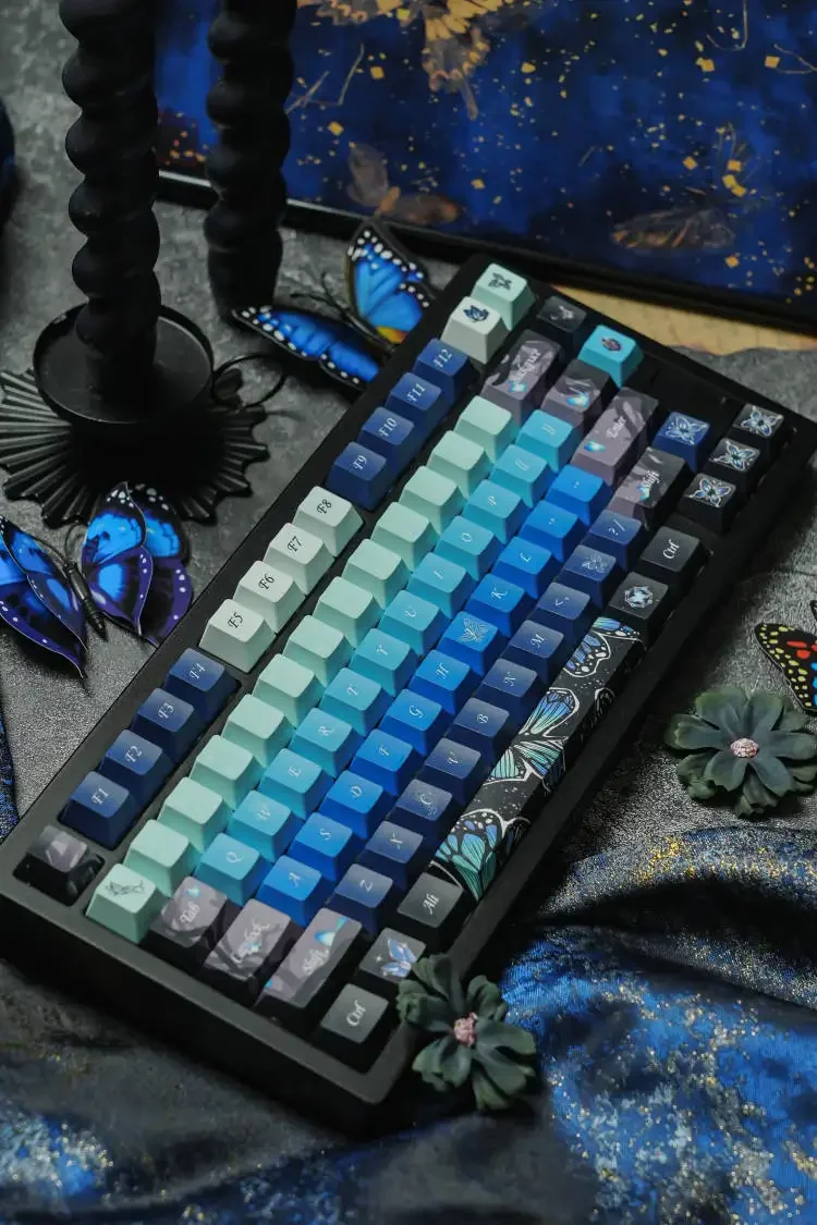 Midsummer keycaps, original factory high spot, blue, mechanical keyboard