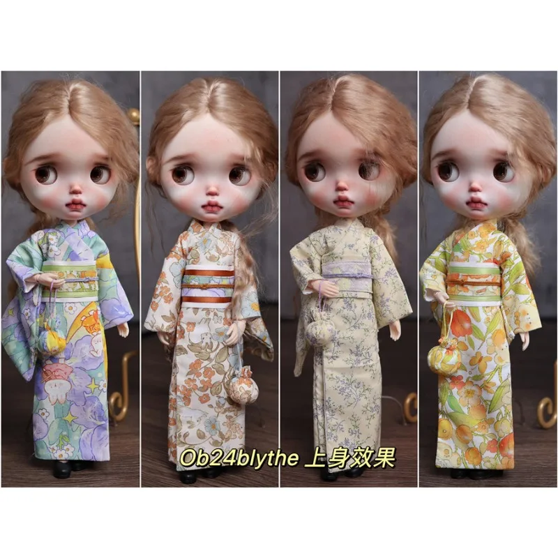 1/4 1/6 Mini 1/6 BJD Ob24 Blythe Sweet Kimono Serie Rock Taillenabdeckung Tasche Set Modell Actionfiguren Zubehör Dekoration – Detail 1