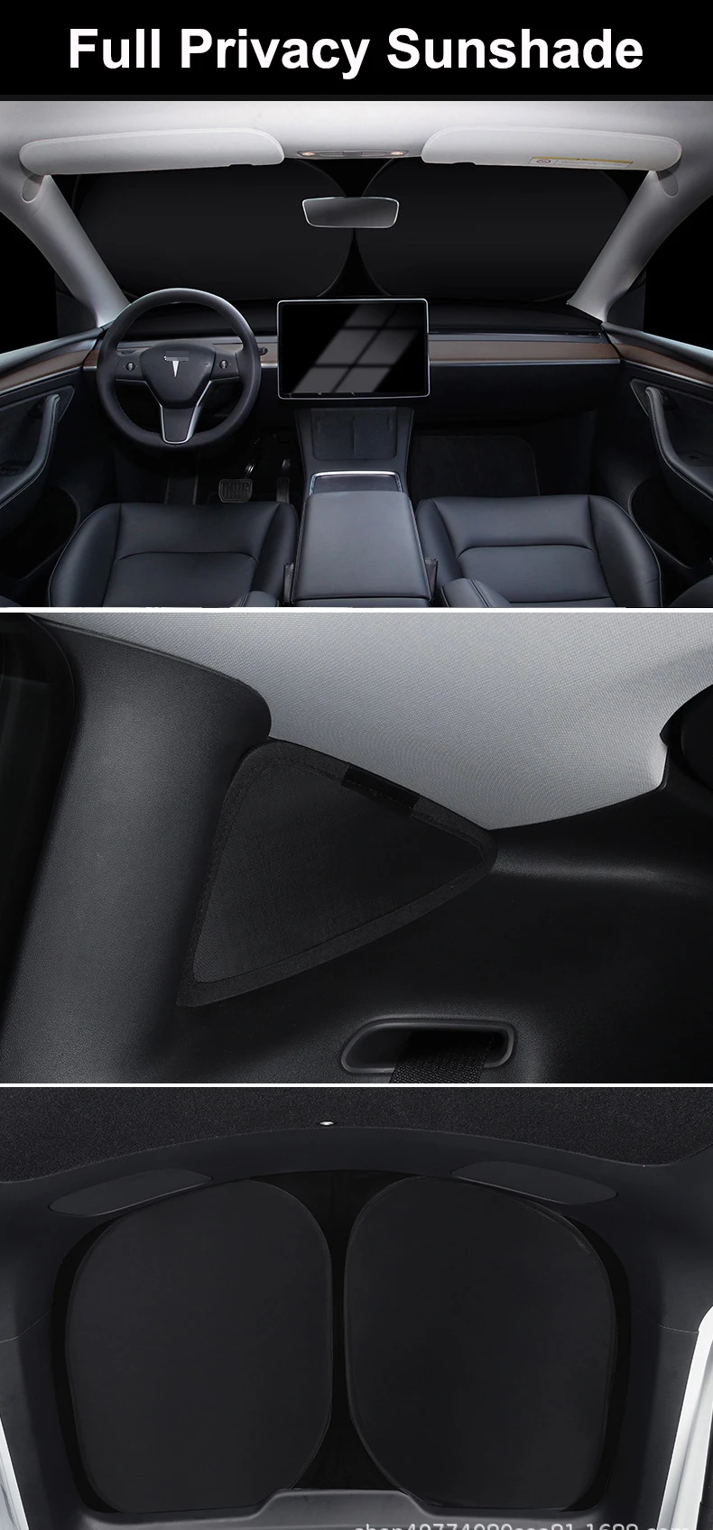 Auto-Vollprivatsphäre-Sonnenschutz für Tesla Model Y Juniper 2026 Glasdach Sonnenschutz Fensterabdeckung UV-Schutz Kinder 2025 – Detail 2