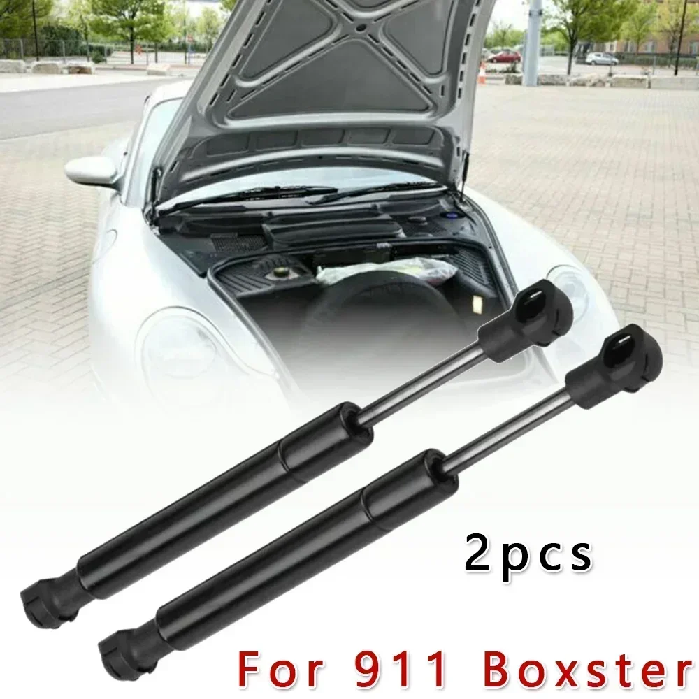 2pcs Stainless Steel Car Front Hood Lift Struts Support Shock Gas Cylinder For 911 1999-2005 Accessories