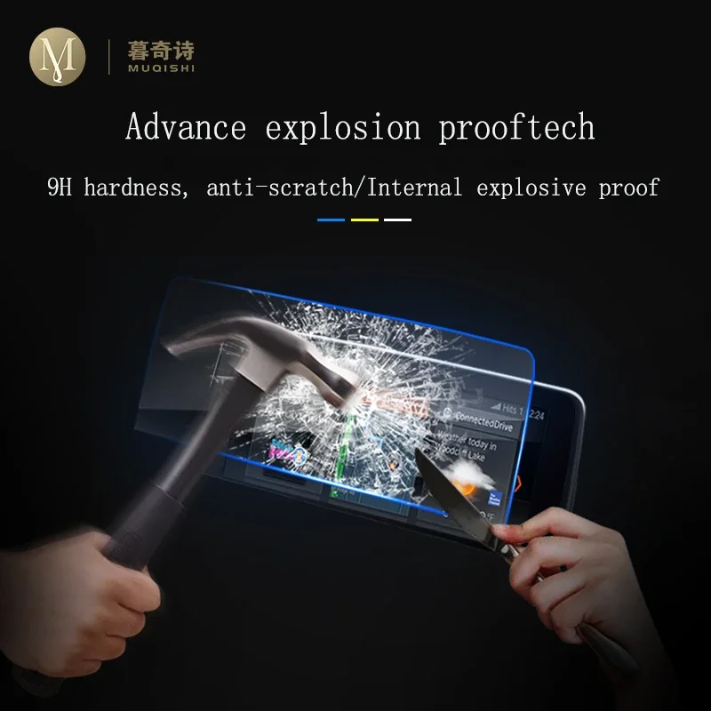 لمرسيدس بنز C-class W205 2019-2022 وحدة التحكم المركزية للسيارة شاشة LCD الزجاج المقسى طبقة رقيقة واقية المضادة للخدش فيلم زجاجي