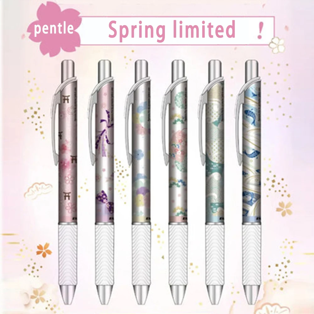 New Japanese Pentle Spring Limited Gel Pen BLN75SP and Feng Chun Yun press the water pen quick-drying black 0.5 signature pen