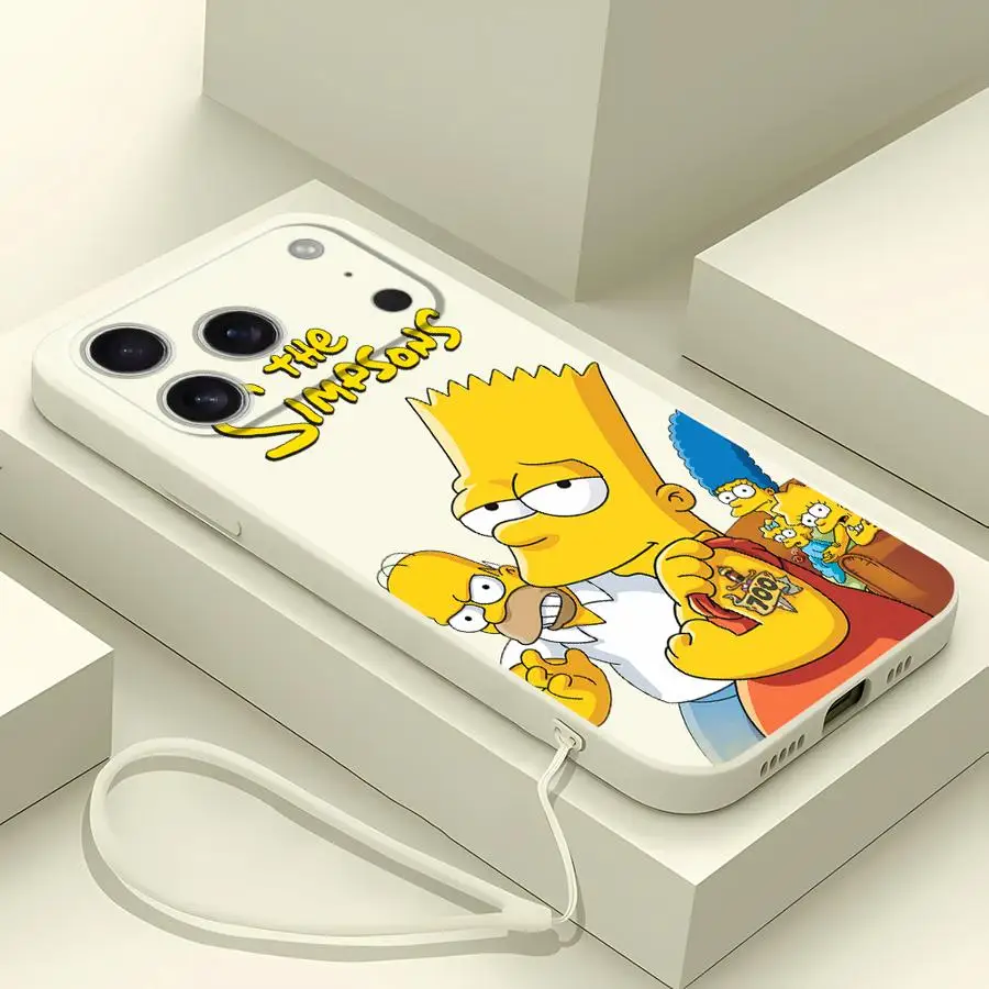 Red Bart Simpson Phone Cover Case for Apple iPhone 17 Pro Max 11 16 7 8 15 12 Plus Air XS XR 13 Mini  view 2