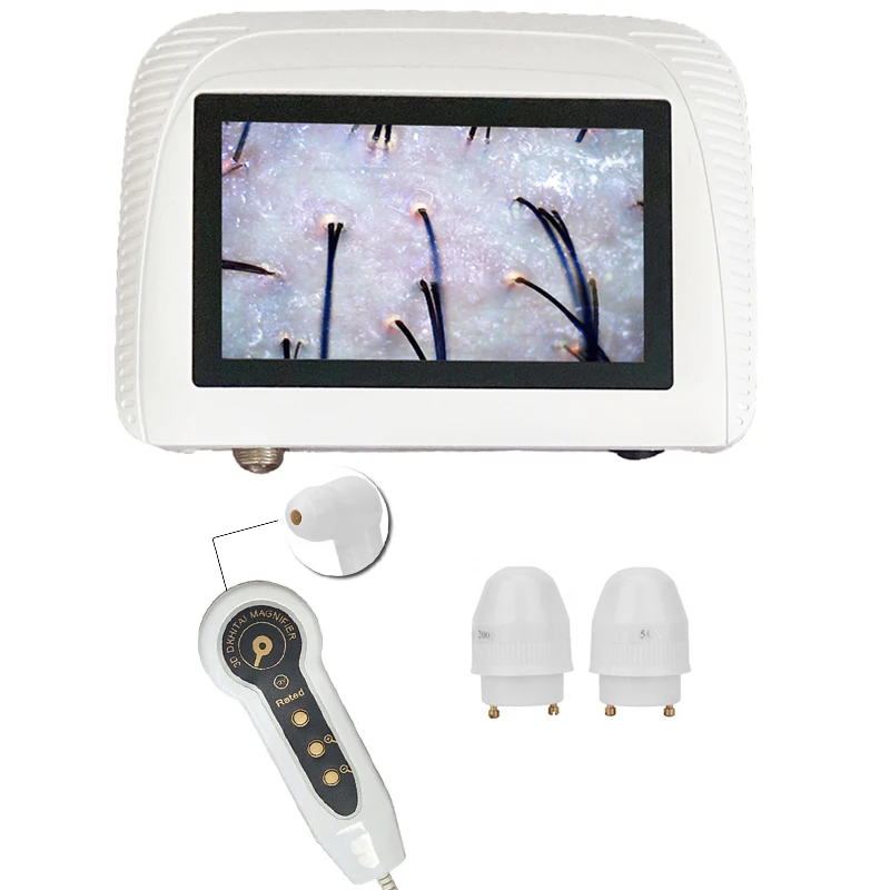 50/200X Charging Scalp Detector Digital Hair Skin Analyzer Microscope For Hair Follicle Testing and Skin Analysis Magnifier NEW