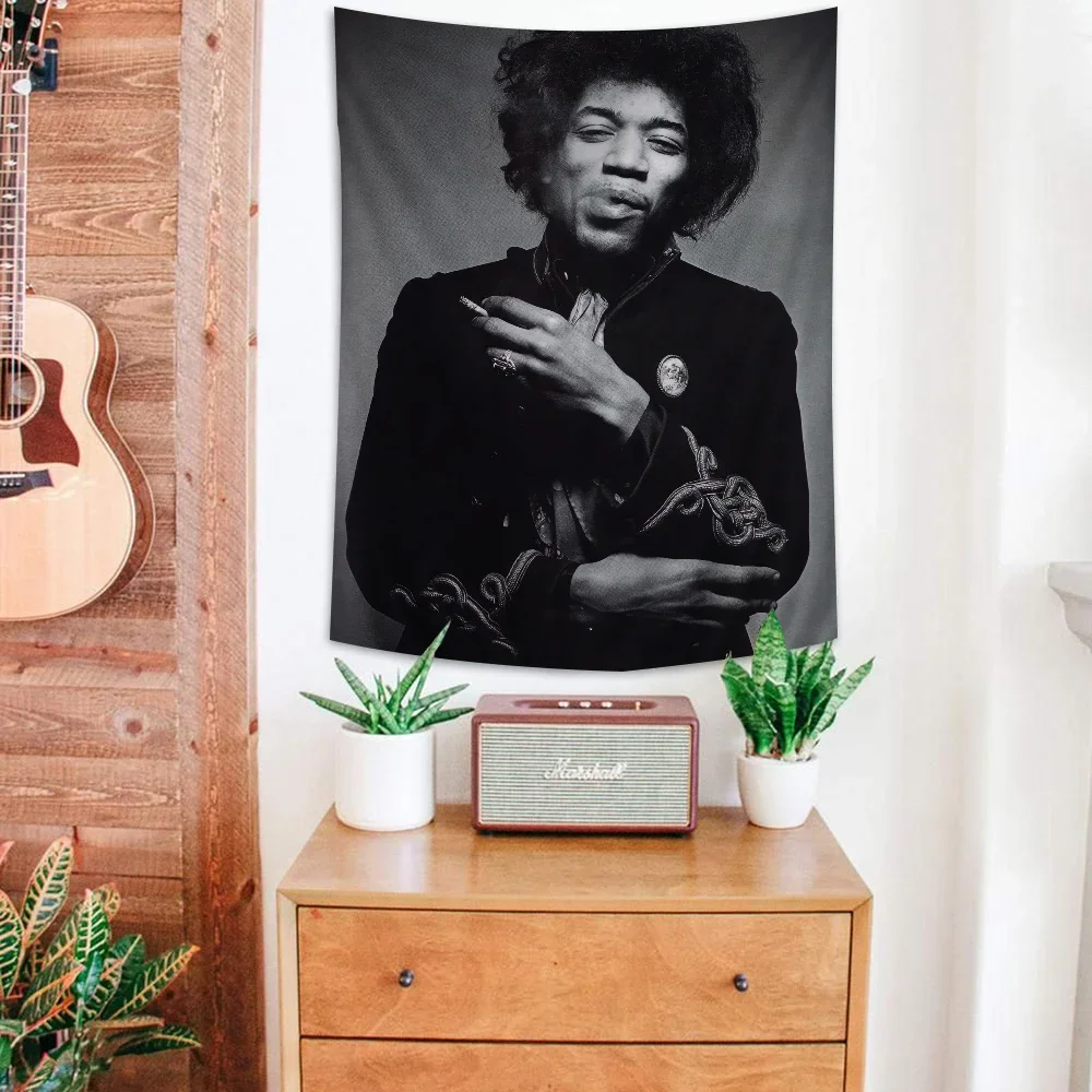 Jimi Hendrix Printed Large Wall Tapestry Indian Buddha Wall Decoration Witchcraft Bohemian Hippie Wall Art Decor