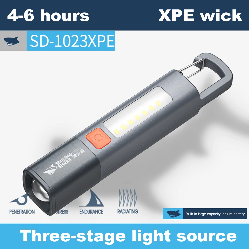 LED Camping Flashlight XPE Super Bright Flashlight USB Rechargeable Long Range Floodlight Zoomable Mini Torch Light for Outdoor