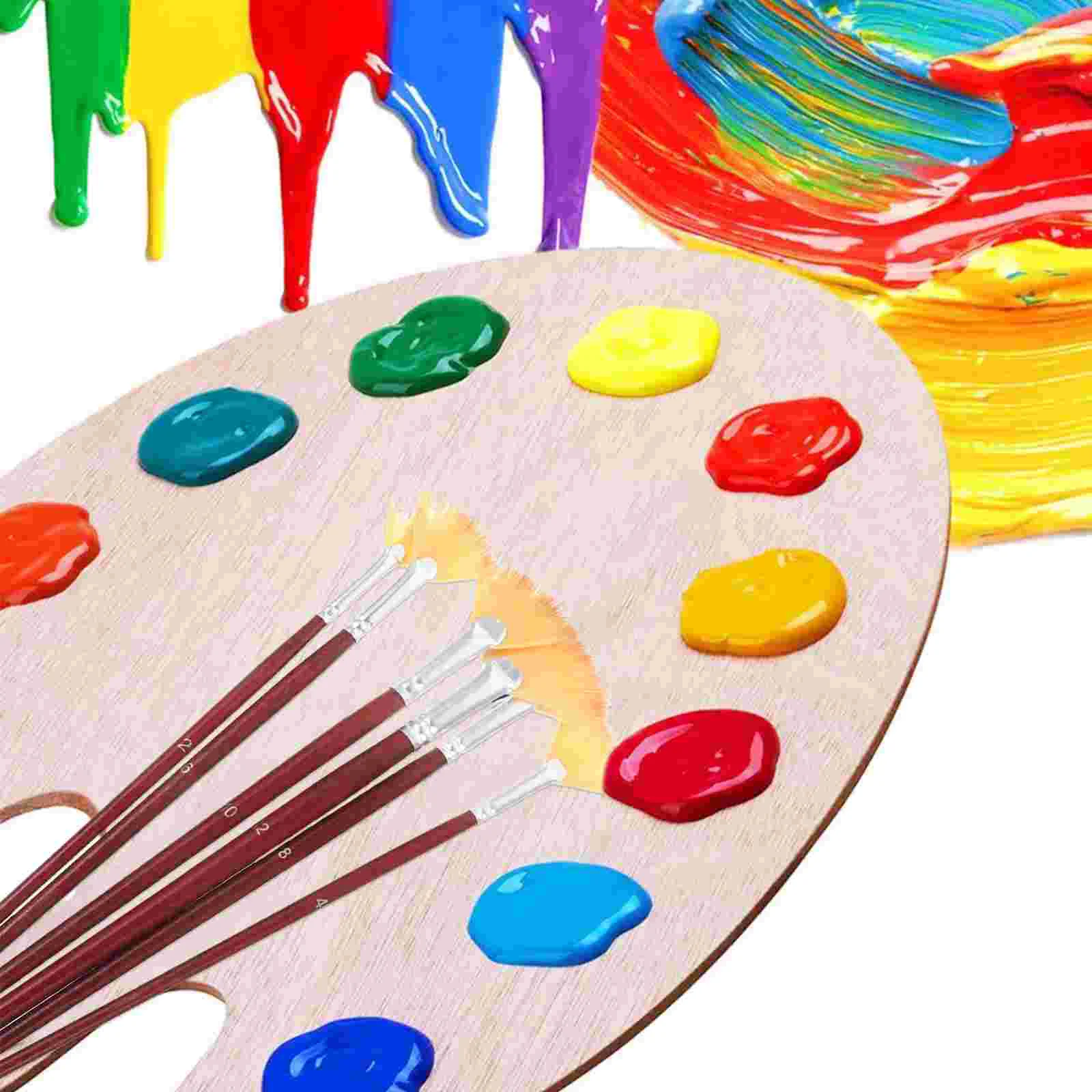 6 Pcs Set Convenient Painting Multi-function Portable Wear-resistant Watercolor Practicing