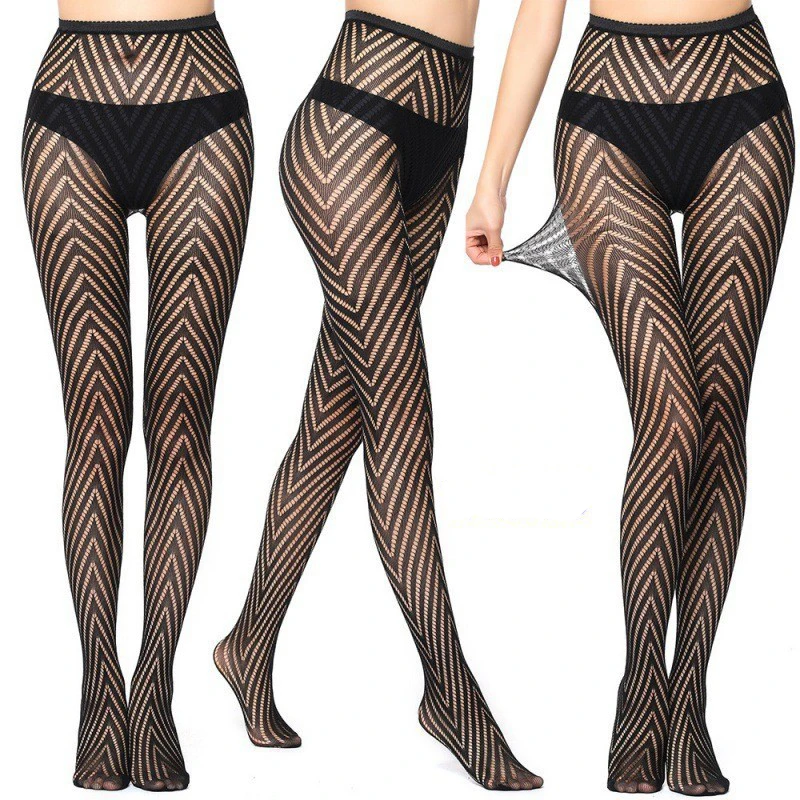 

Sexy Female Stockings Lolita Twill Stripe Tights Ultra-Thin Transparent Japanese Pantyhose Hot Women's Leggings