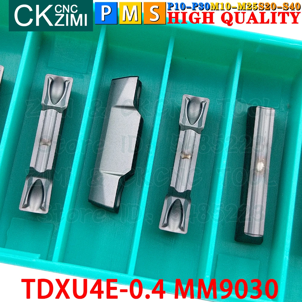 TDXU4E-0.4 MM9030 TDXU4E 0.4 Carbide Inserts Cutting Grooving Inserts Tools TDXU CNC Parting Metal Lathe Milling Turning Tools